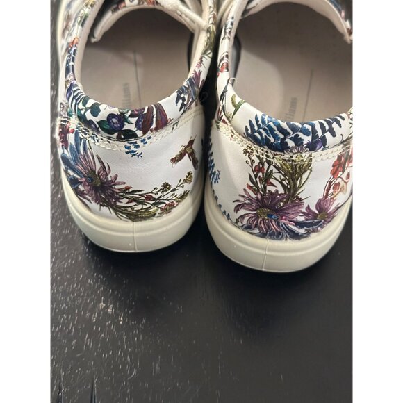 Ecco Kristjana Williams Floral  White Leather Womens Sneakers 40 EU / 9-9.5 US - Picture 13 of 14